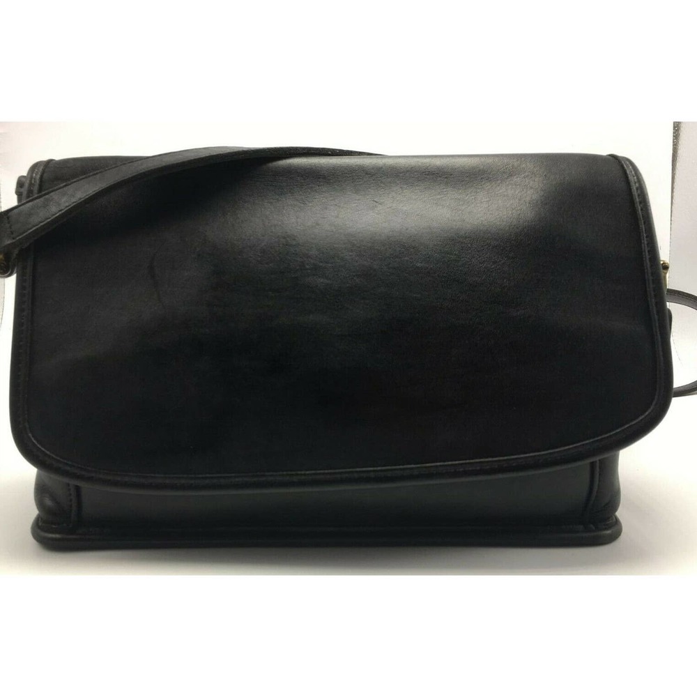 Vintage Coach Purse No. H5D9975 Black Leather Bag